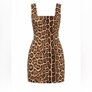 Alice + Olivia Leopard Print Sheath Dress – Size Small